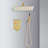10 Inch Shower Head Bathroom Luxury Rain Mixer Shower Complete Combo Set Wall Mounted-126529154