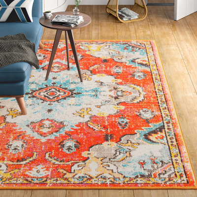 Tapis orange Kathryn