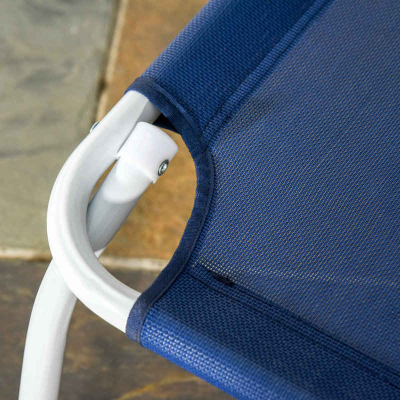 Lit de camp pliable Arlmont & Co., Bleu