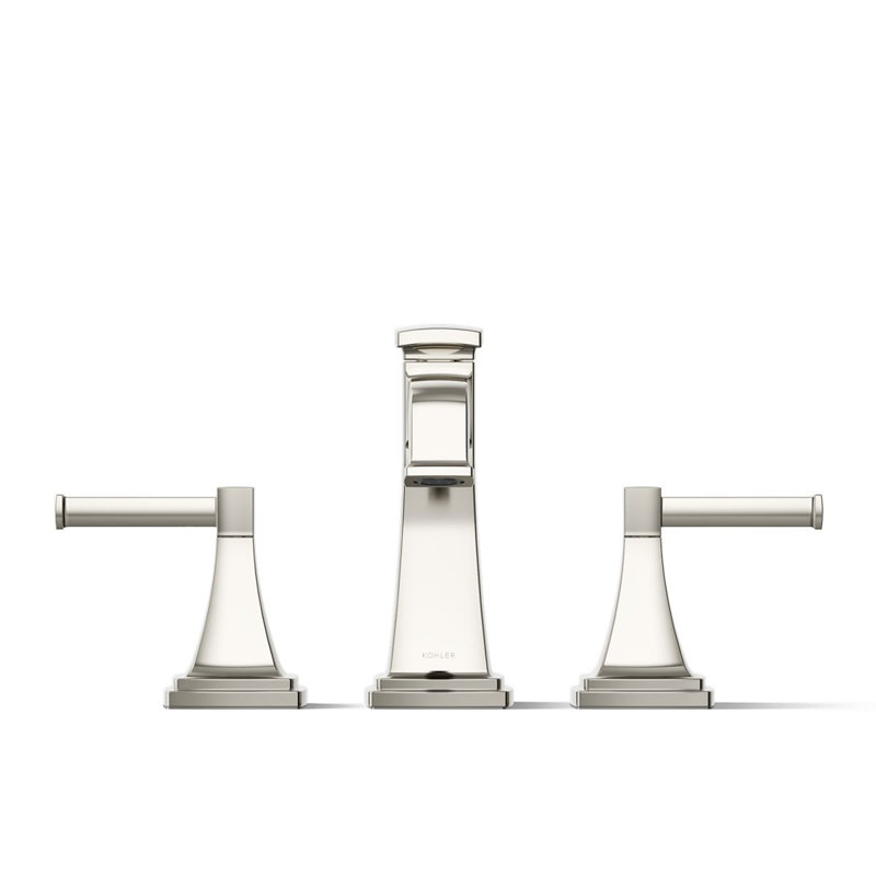 Garniture de robinet de baignoire avec bec inverseur Riff, Nickel poli éclatant