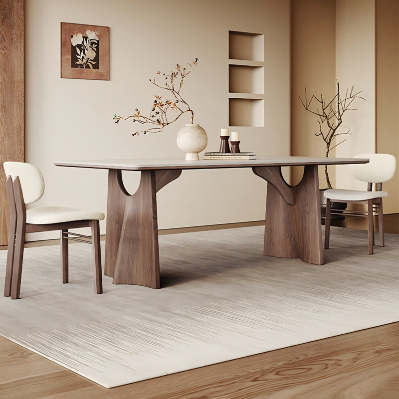 Table de salle à manger Sintered Stone, H 29,53 po x L 59,06 po x l 31,5 po