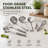 8 Pcs Stainless Steel Kitchen Cooking Utensils Set with Holder
