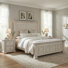 Temple Cloud Queen Panel Bed & Two Nightstands Bedroom Set