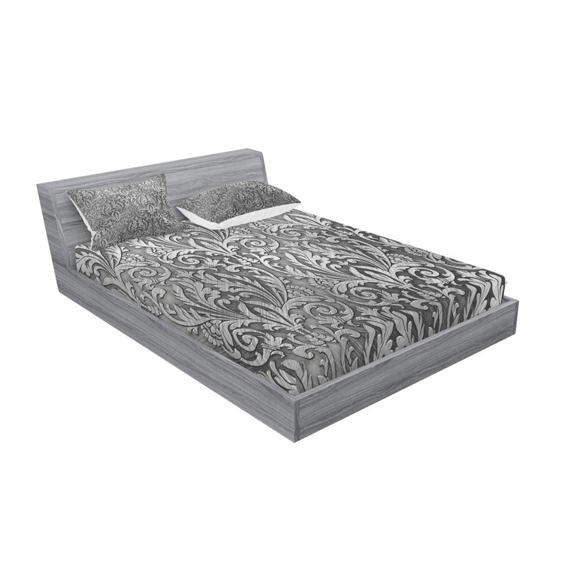 Microfiber Paisley Sheet Set, Paisley 1, Queen Sheet Set with 2 Pillowcases