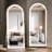 Modern & Contemporary Lighted  Arch Full Length Mirror with Temepered Glass & 3 Years Warranty-1918269709-1918269686