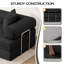 Canapé-lit pliable de 117,6 po, canapé-lit à structure fixe, canapé modulaire surdimensionné avec revêtement en chenille pour le salon, emballage de compression-807947644