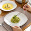 Elisa Series, 48-Piece Ivory White Porcelain China Dinnerware Set, Service For 12 