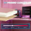Chaise de jeu mignonne avec oreilles de chat, chaise d'ordinateur avec repose-pieds, rose