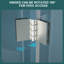 Porte de douche l 30 po x H 72 po, nickel brossé, solution de salle de bain peu encombrante pour les petits espaces pliables H 72 po dans le sens réversible