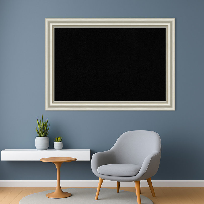 Tableau blanc Sophia, tableau blanc en liège, tableau d'organisation, tableau d'affichage, H 30 po x l 42 po, Noir