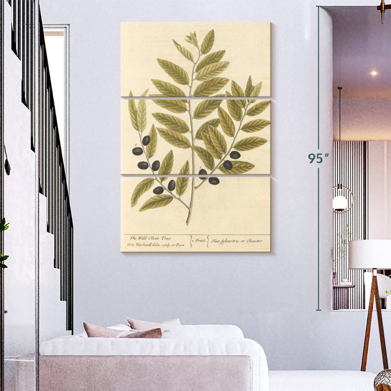 Keiri Olive Branch I, 74" H x 48" W