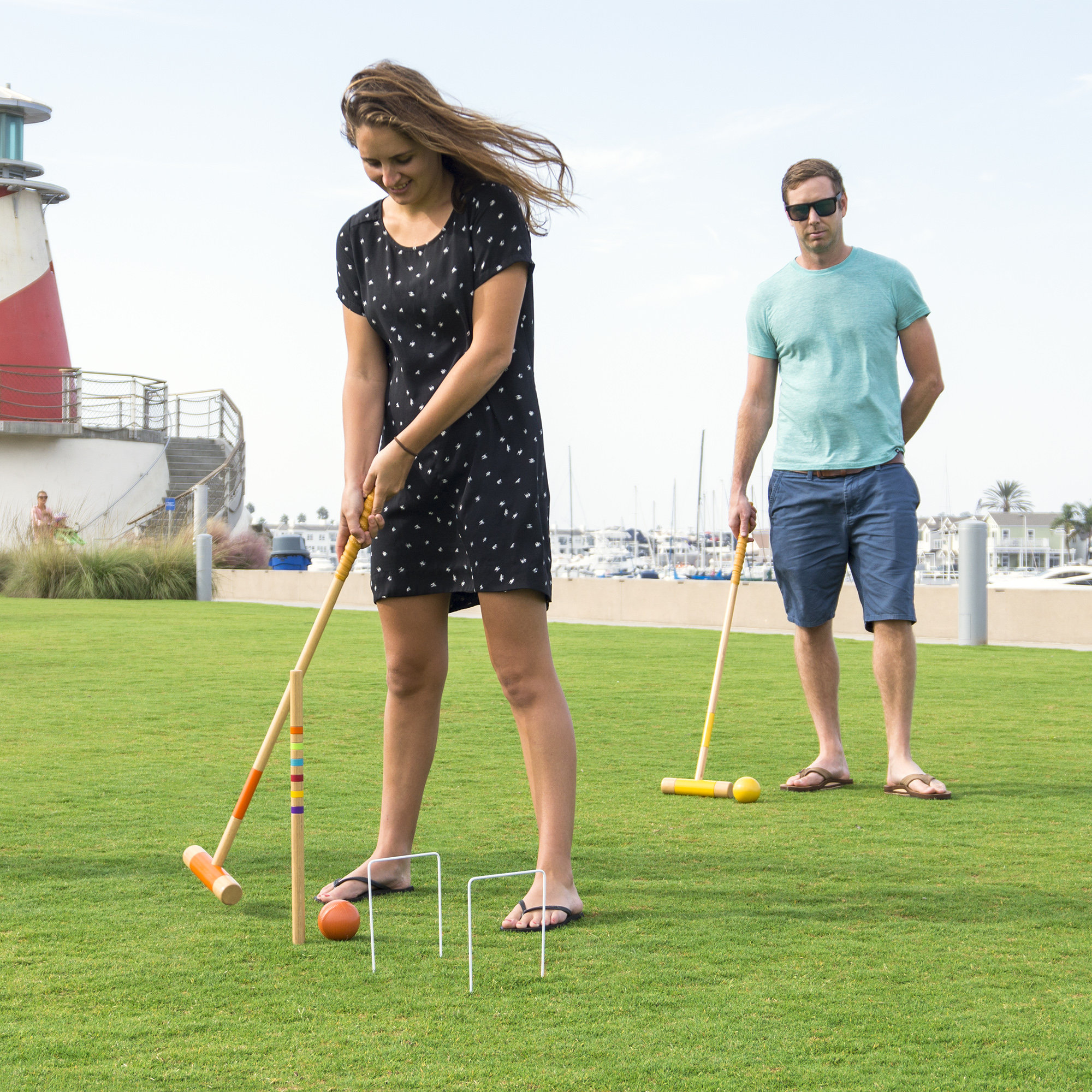 Premium Croquet Set with Carrying Case