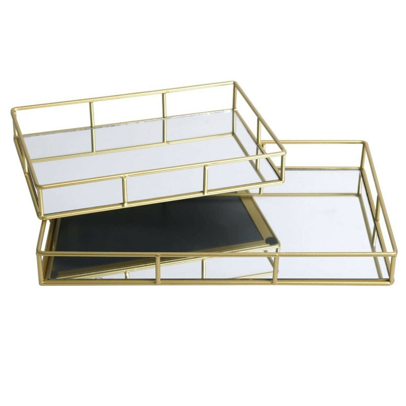 Maceus Mirror Tray - Set of 2