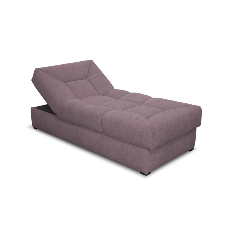 Upholstered Chaise Lounge, Purple
