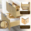 Ensemble de meuble-lavabo simple mural 24 po avec lavabo artificiel avec miroir Livia