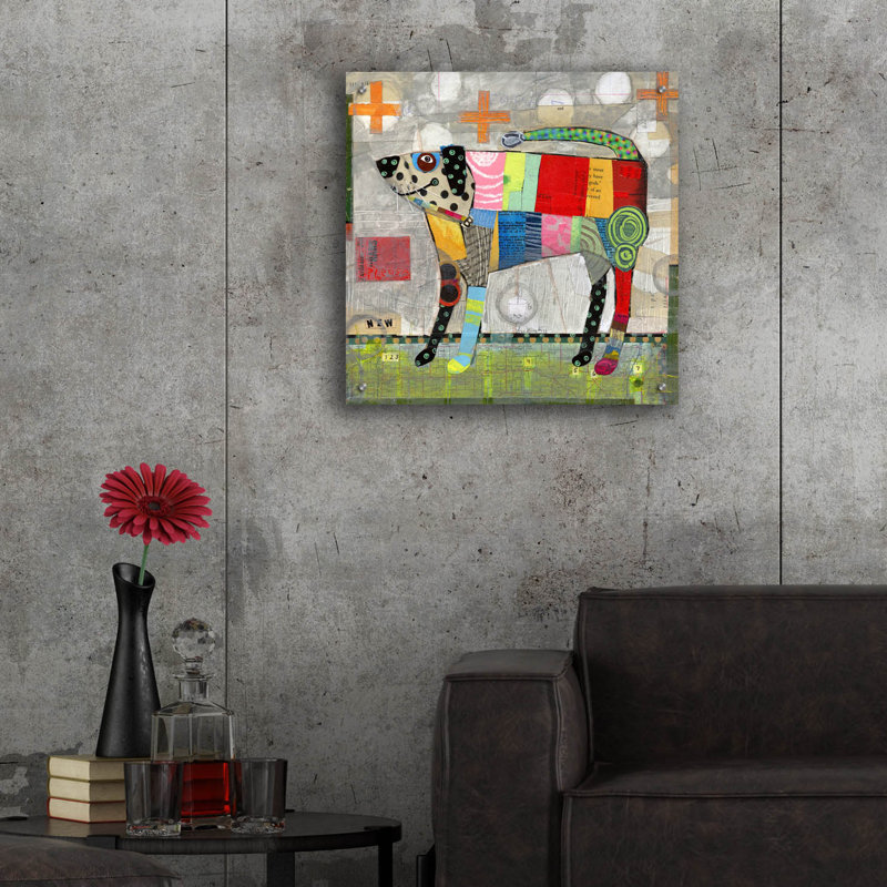 «Manteau de plusieurs couleurs» par Judy Verhoeven, H 24 po x l 24 po x P 0,2 po