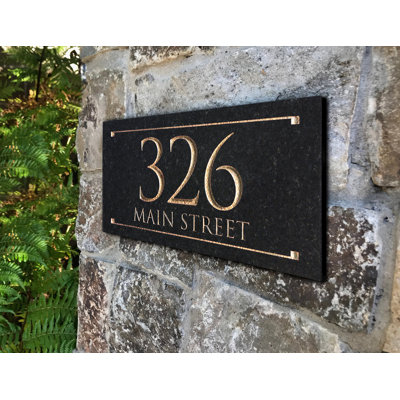 Plaque d'adresse sur 2 lignes