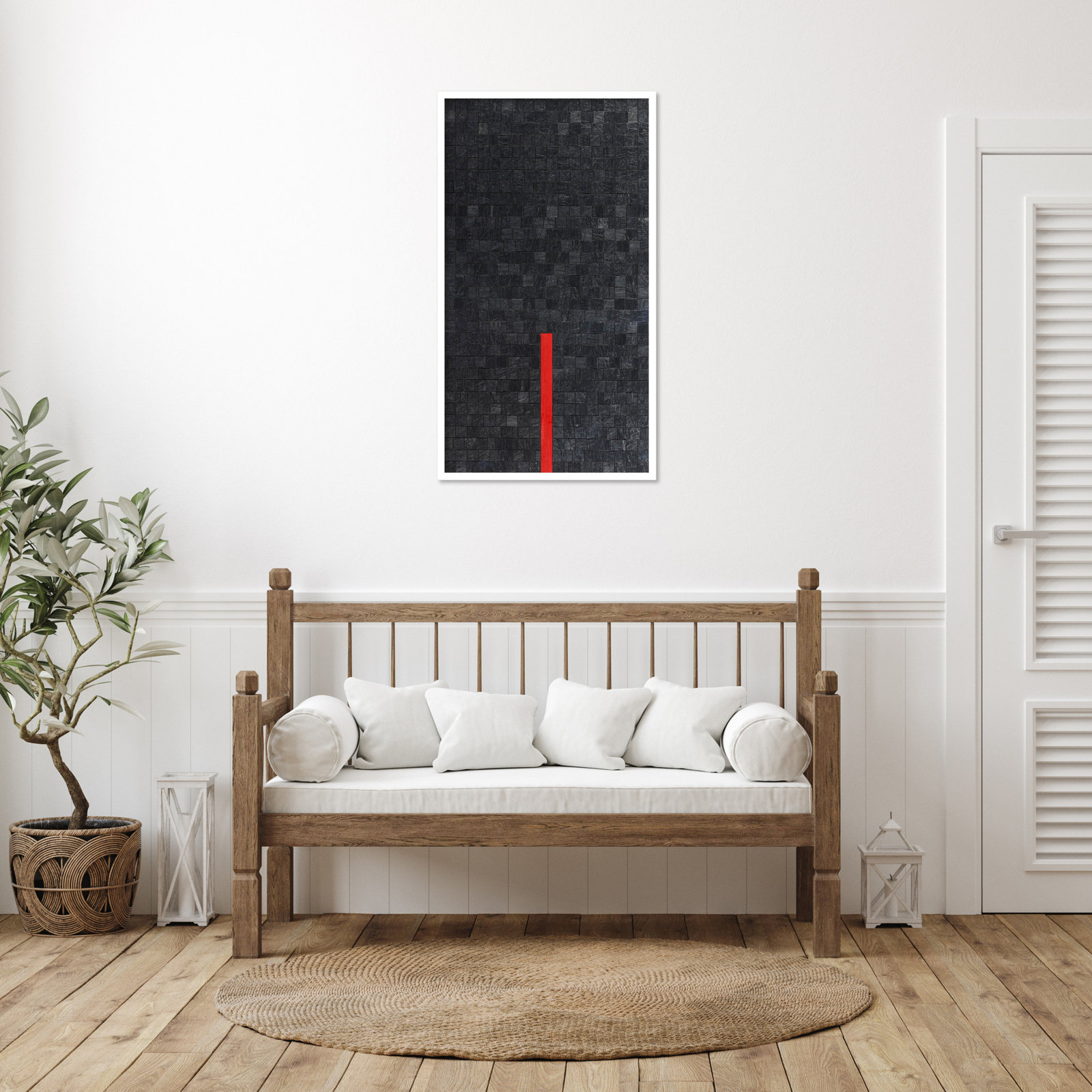 Close by Alex Dunn, White, 41" H x 23" W