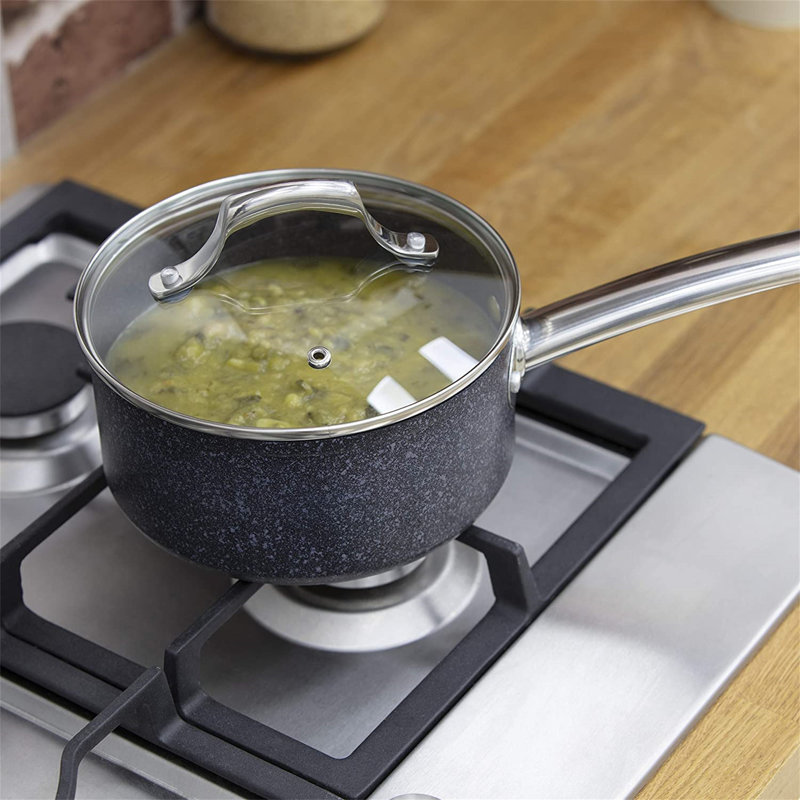 Verna 6 - Piece Non-Stick Stainless Steel Cookware Set