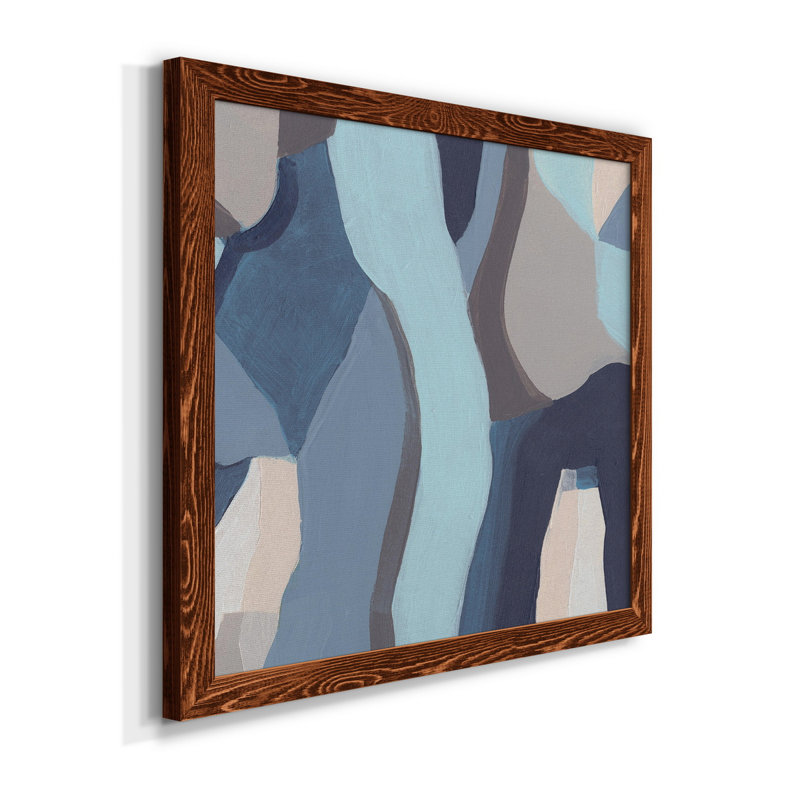 Toile encadrée bleue de qualité supérieure Chrysalis III - prête à être accrochée, H 20 po x l 20 po x P 1,5 po, Érable