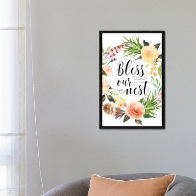 Bless Our Nest - Print on Canvas