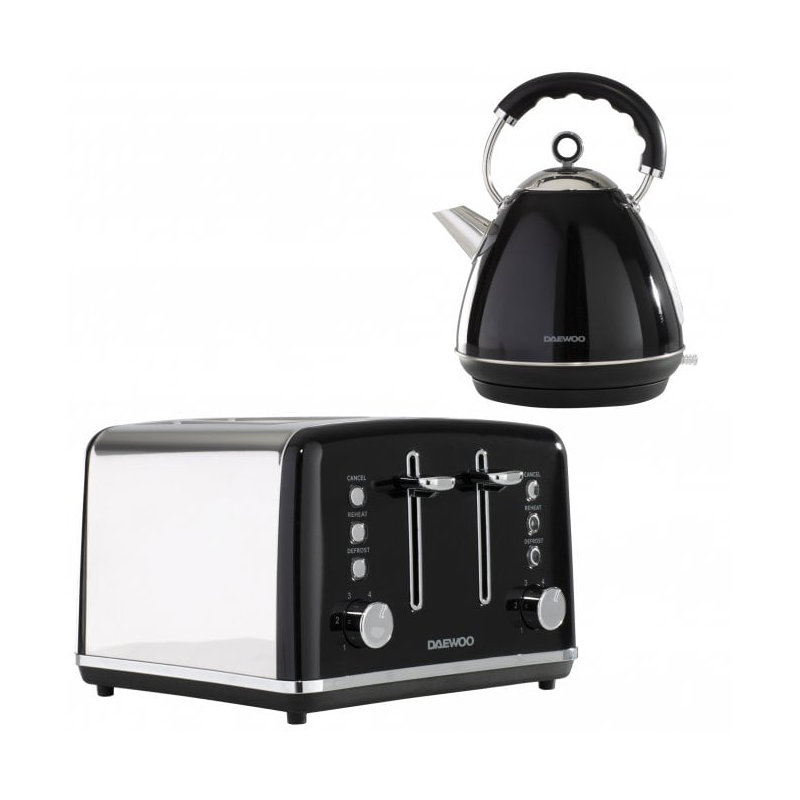 Daewoo KENSINGTON 1.5L Electric Tea Kettle, Black