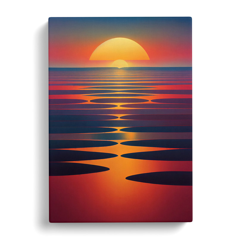 XC1022-1775X Dashing Sunset View - Wrapped Canvas Print, 50cm H x 35cm W x 3cm D