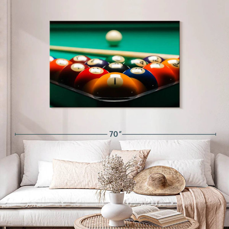 Senne Billiards, 30" H x 45" W