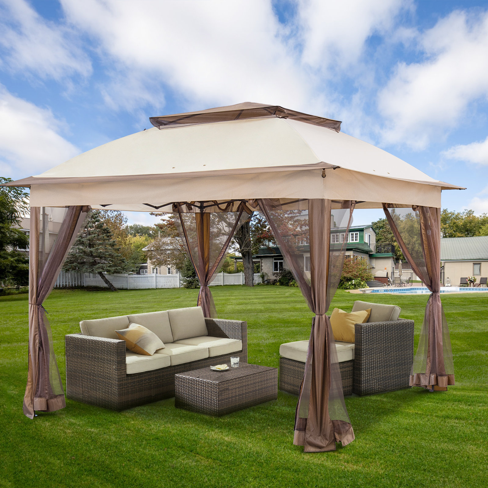  Canopy Leg Drape Accessories - 8 Foot. Canopy Not Included. :  Patio, Lawn & Garden