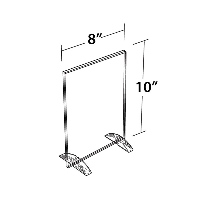 7" x 11" Vertical/Horizontal Dual-Stand, 10-Pack, 8" W x 10" H
