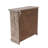 Alayna Brown Wood 1 Shelf and 2 Door Room Cabinet with Glass Front Panels