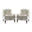 Ensemble de 2 fauteuils rembourrés avec pieds en bois massif l 31 po Mooresville-83541163