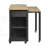 47 Inch Extendable Kitchen Island with Dining Table, Storage, and Power Outlet for Versatile Home Use-777574222