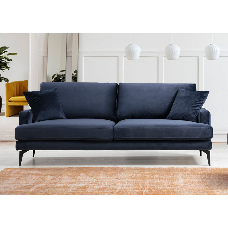 Buckner 3 Seater Sofa, Navy