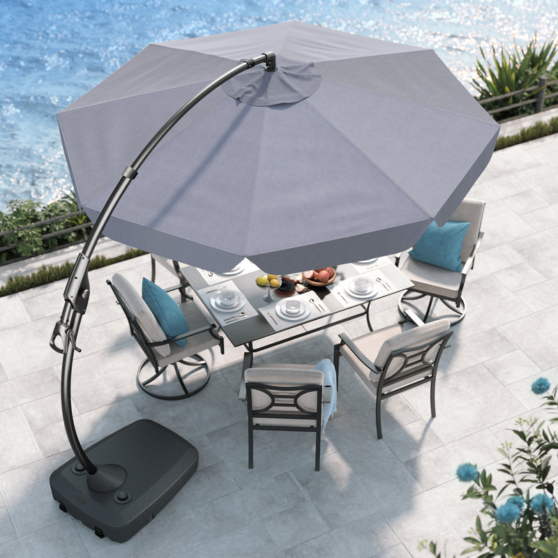 300cm Cantilever Parasol, Grey