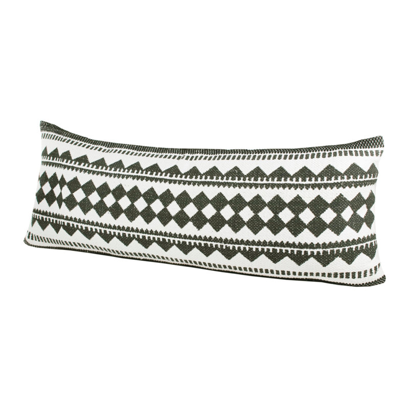 Coussin décoratif surdimensionné Eclectic, Noir / blanc - géométrique 1, Housse de coussin seulement - sans coussin