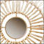 Ensemble de décoration murale ronde en fibre naturelle et miroir 3 pièces, parfait pour les décors bohémiens modernes et les options de présentation polyvalentes.