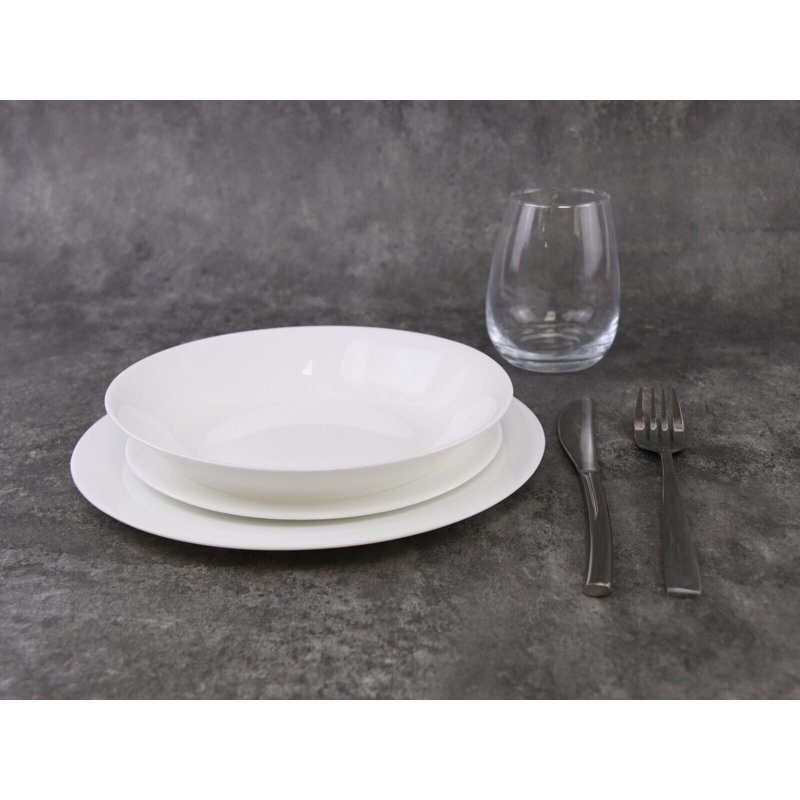 Naydenka Piece Glass Dinnerware Set - Service for 4