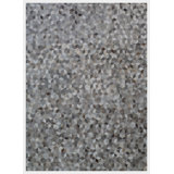 Natural Hide Cowhide Geometric Area Rug in Silver