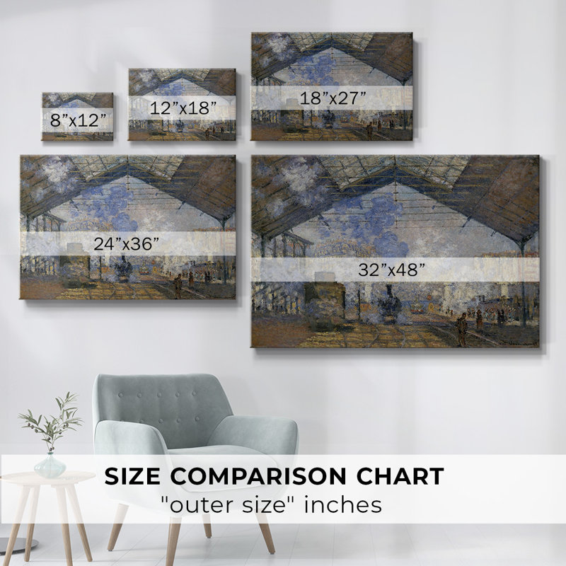 Monet - Toile tendue avec châssis, H 32 po x l 48 po