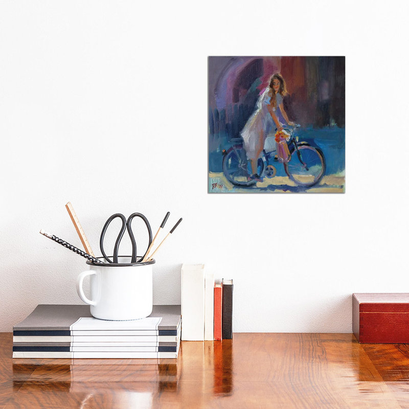 Bought Flowers by Katharina Valeeva - Wrapped Canvas Painting, 30.48 cm H x 30.48 cm W