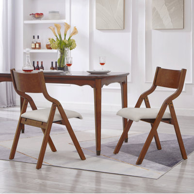 Chaise de salle à manger rembourrée pliante, peu encombrante, facile à transporter, salle à manger, paquet de 2