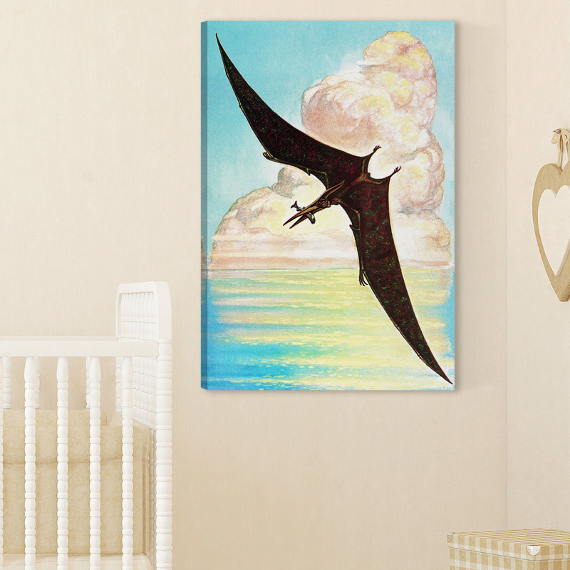 Pterodactyl by Curtis - No Frame Print on Canvas, 46 cm H x 30 cm W
