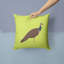 Peahen Peafowl Check Outdoor Throw Pillow-23813320-48711147