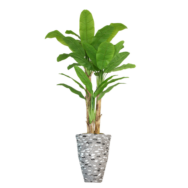 Arbre de bananier artificiel Panama en pot