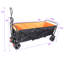 Chariot pliant de grande capacité avec chariot extensible-118504502