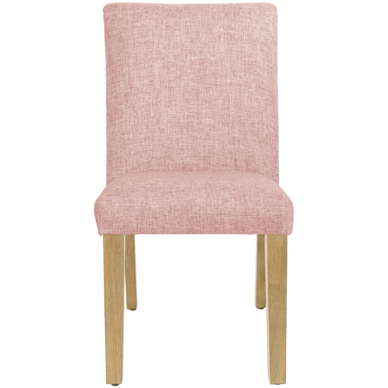 Chaise Aspasius, Lin quartz rose texturé Zuma, Jaune clair