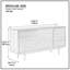 Buffet ou meuble télé polyvalent avec rangement spacieux pour le salon, idéal pour organiser et décorer