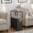 Modern Fabric Nightstands With 2 Drawers, Set Of 2 Side End Tables For Living Room And Bedroom-1465356709
