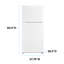 Avanti Products 28" 14.2 Cubic Feet Top Freezer Refrigerator-96776285